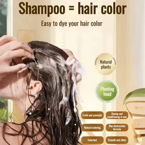 Long Lasting Natural Hair Dye Shampoo✨